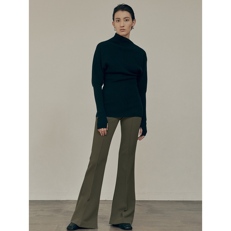 Knitwear Women's autumn/winter casual commuter diagonal neck long-sleeved pullover sweater - Image 6