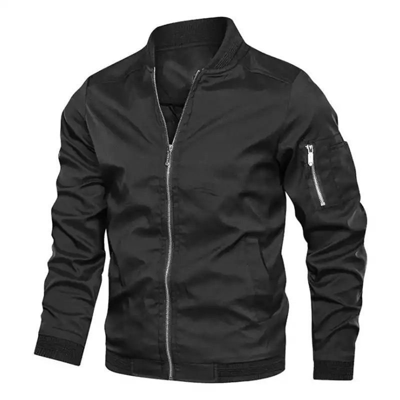Casual ordinary hooded zipper youth men's casual jacket - Image 2
