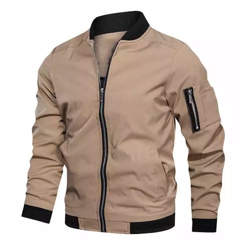 Casual ordinary hooded zipper youth men's casual jacket - Image 3