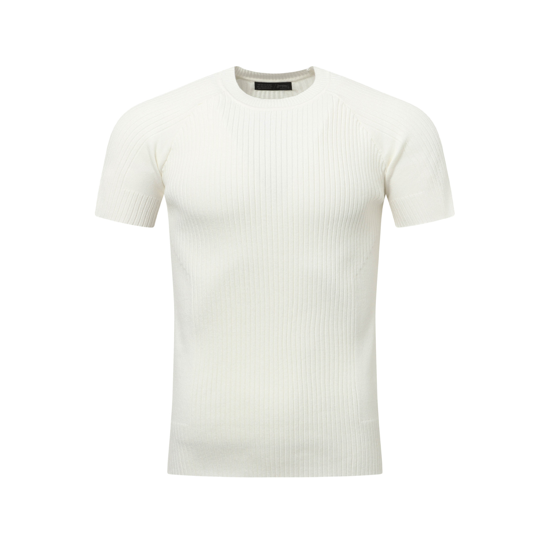 Solid color slim fit T-shirt for men - Image 10