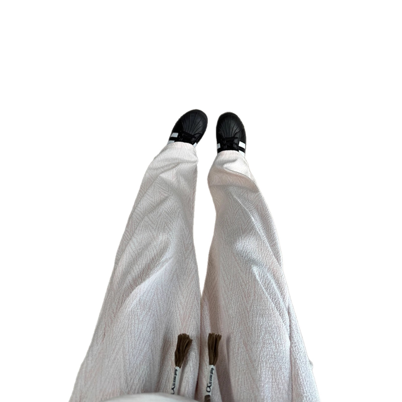 Chic Stripe Sweatpants Unisex High-Fall Feel Wide Leg Loose Straight Leg Pants Pleated Flared Knife-Edge Pants - Image 5