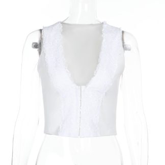 Summer sexy exposed navel hot girl short vest for women