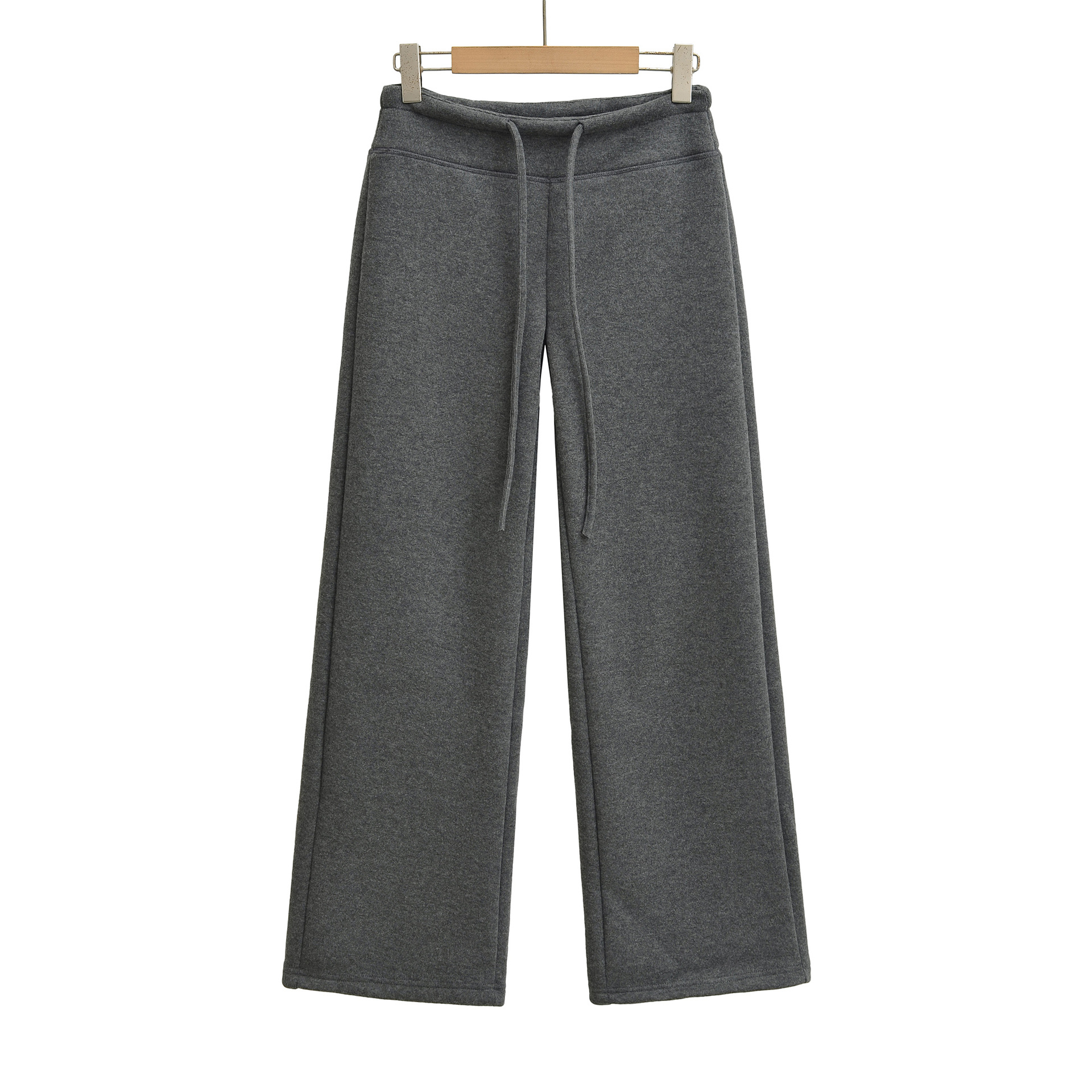 Plush loose straight leg wide leg pants - Image 3