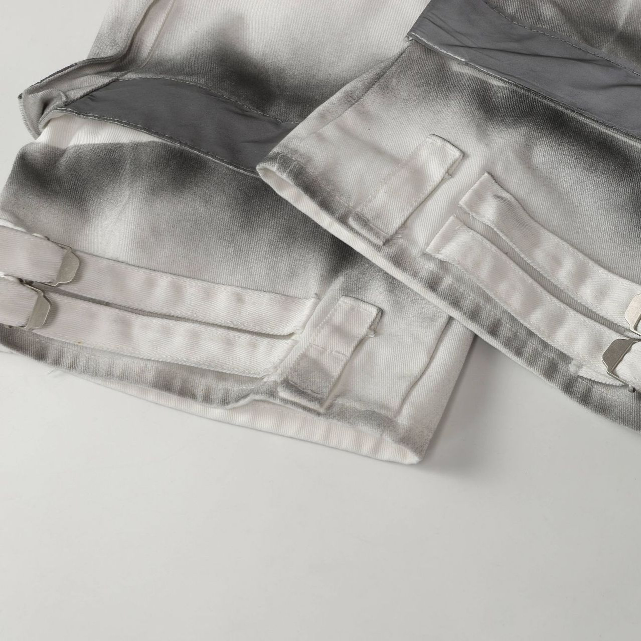 Street Style High-Quality Washed Workwear Pocket Detachable Denim Long Pants - Image 4