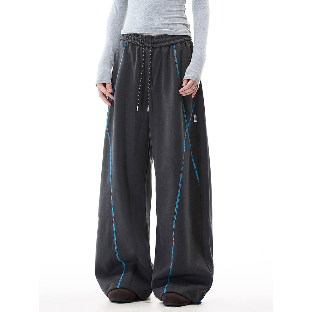 Loose straight leg pants and wide leg sports pants - Image 3