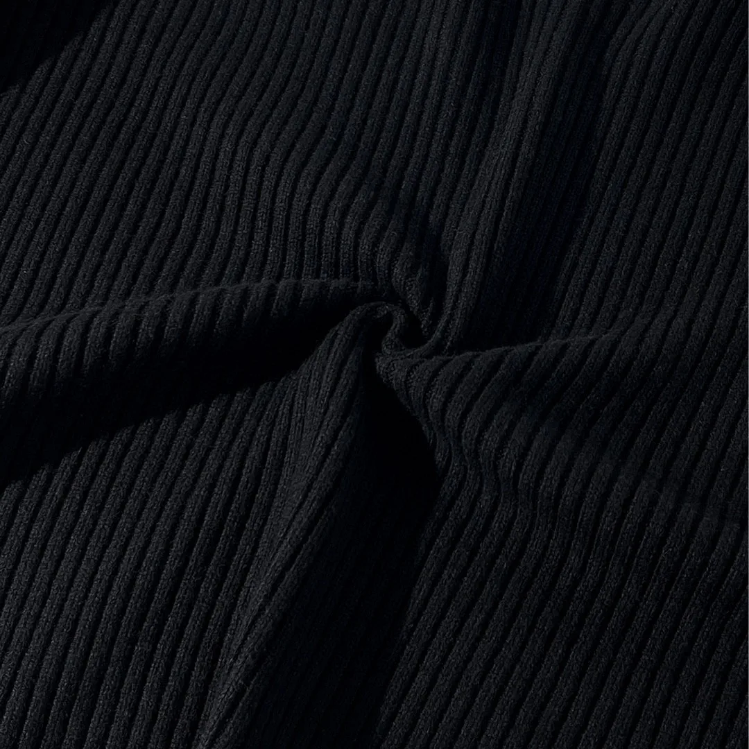 Autumn Winter Luxury Fashion Women Black 100% Wool Loose Casual Sweater Jumpers for Female - Image 4