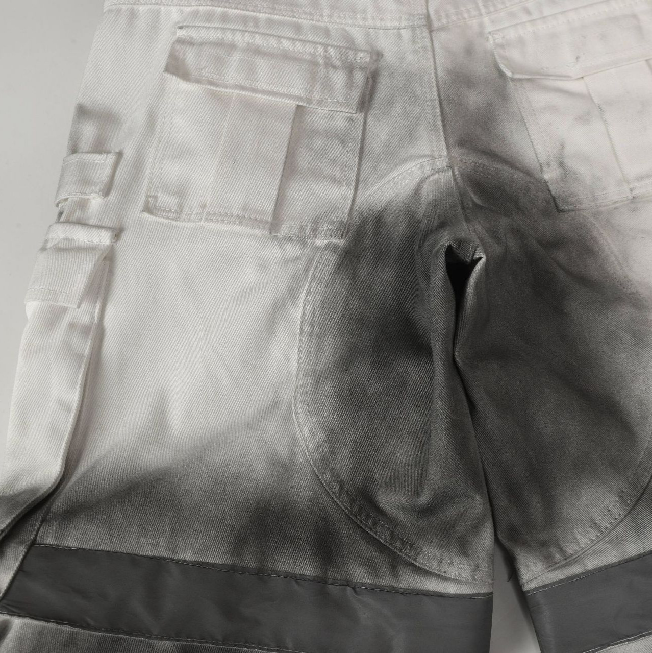 Street Style High-Quality Washed Workwear Pocket Detachable Denim Long Pants - Image 3