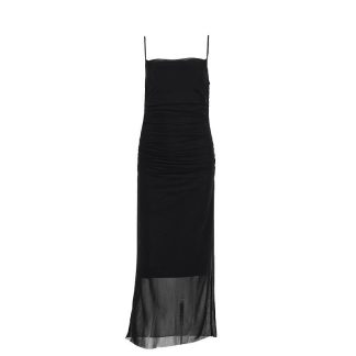 Sexy suspender mesh slim fit hip hugging dress