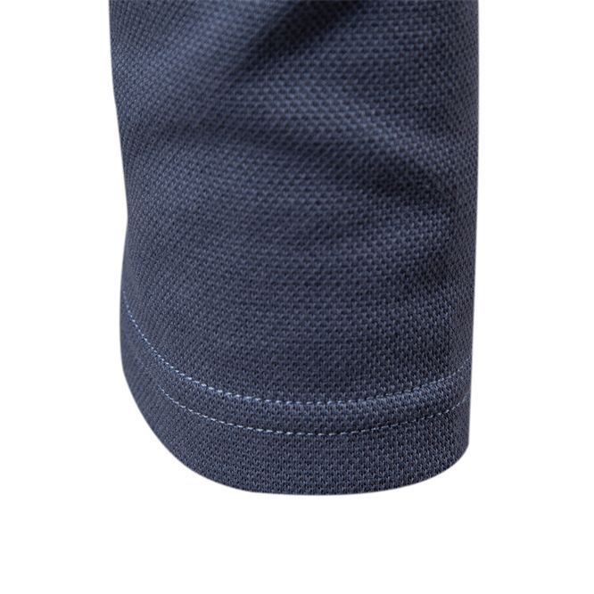 Long sleeved solid color lapel top - Image 5