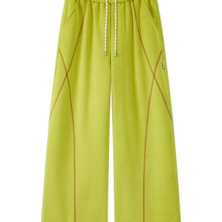 Loose straight leg pants and wide leg sports pants