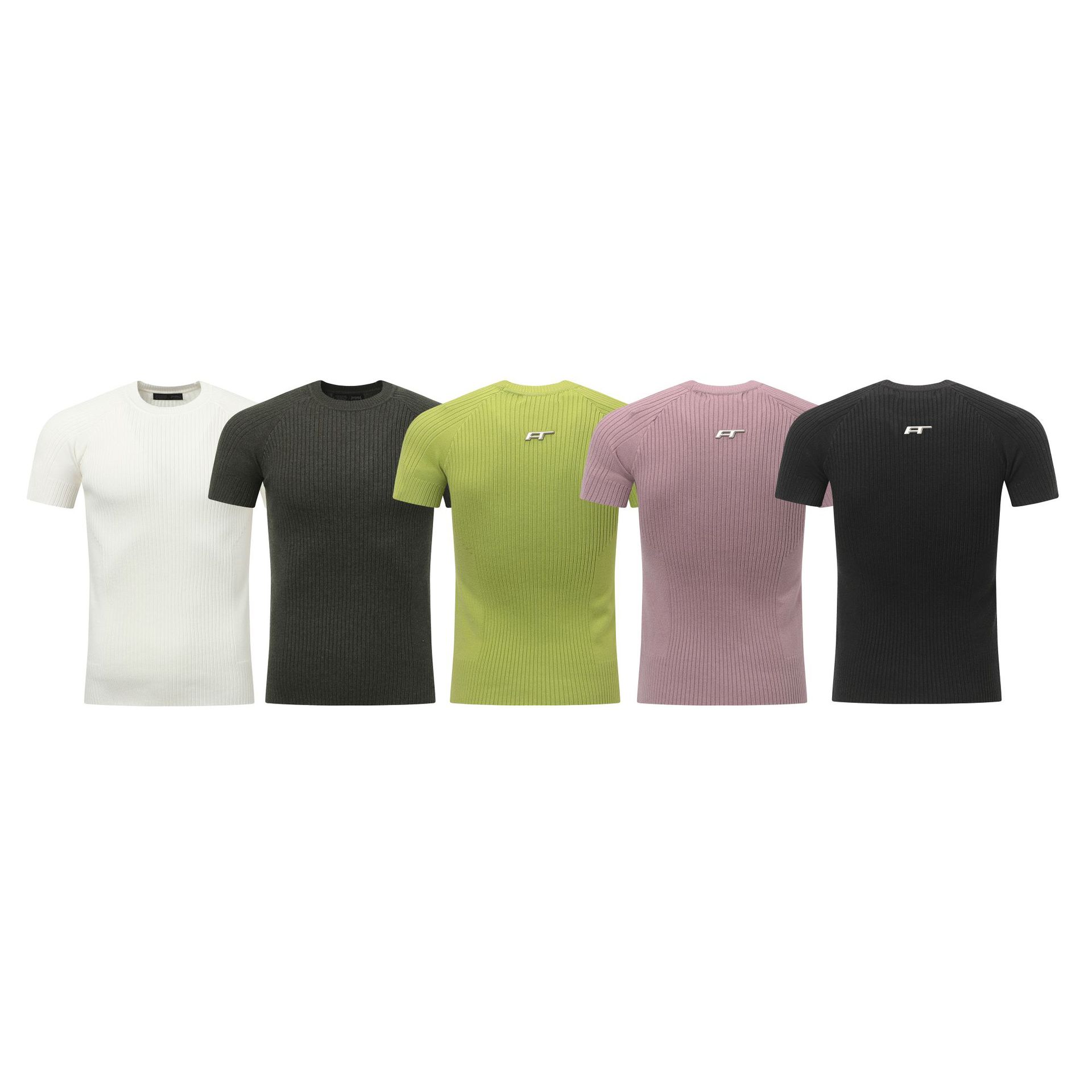 Solid color slim fit T-shirt for men - Image 5