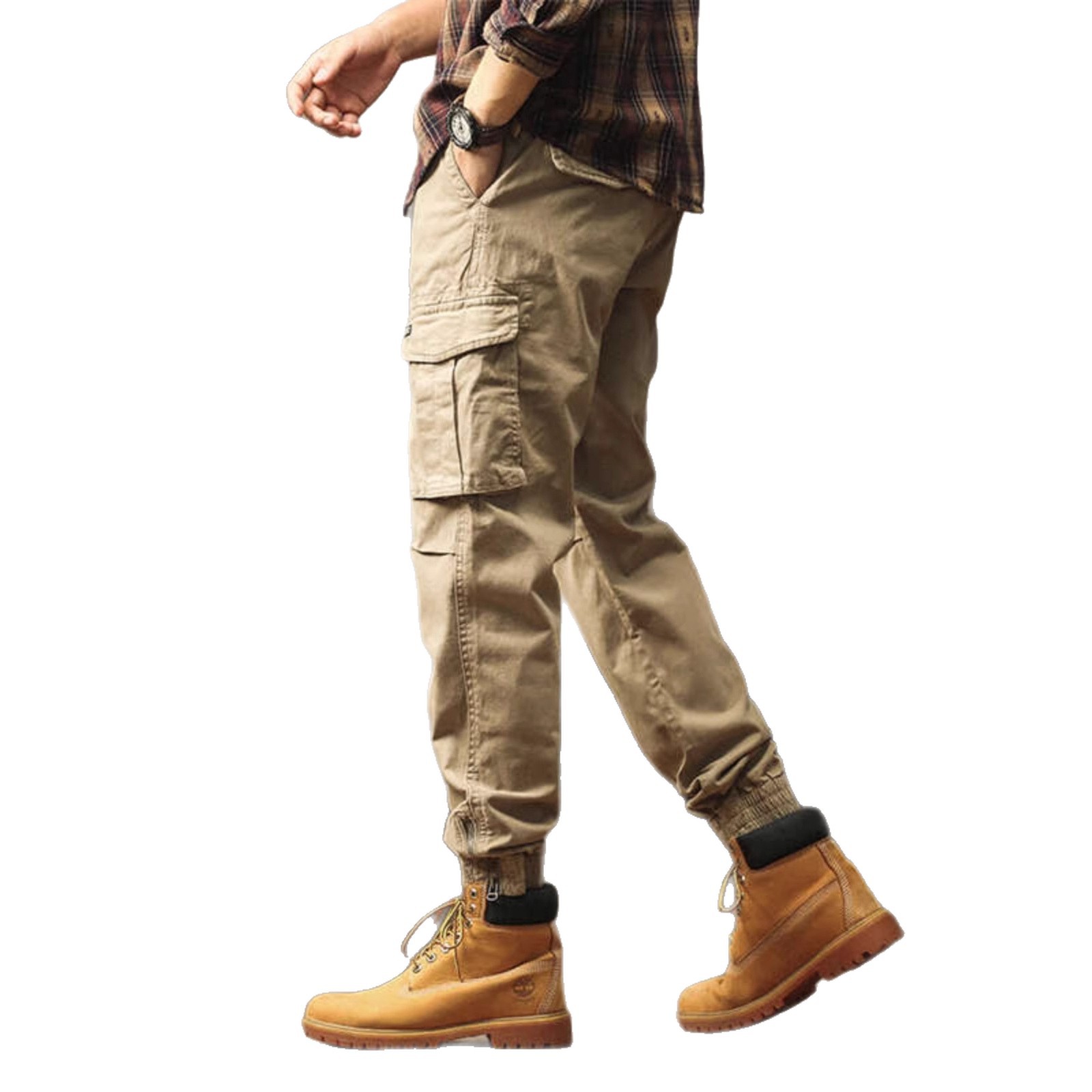 Style Cargo Pants Men's Fashionable Functional Casual Cuffed Trousers Lightweight Multi-pocket Pants Trendy - Image 5