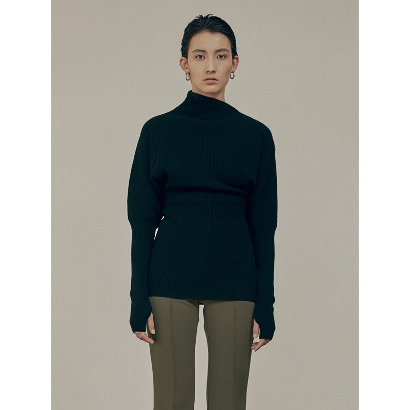 Knitwear Women's autumn/winter casual commuter diagonal neck long-sleeved pullover sweater - Image 8