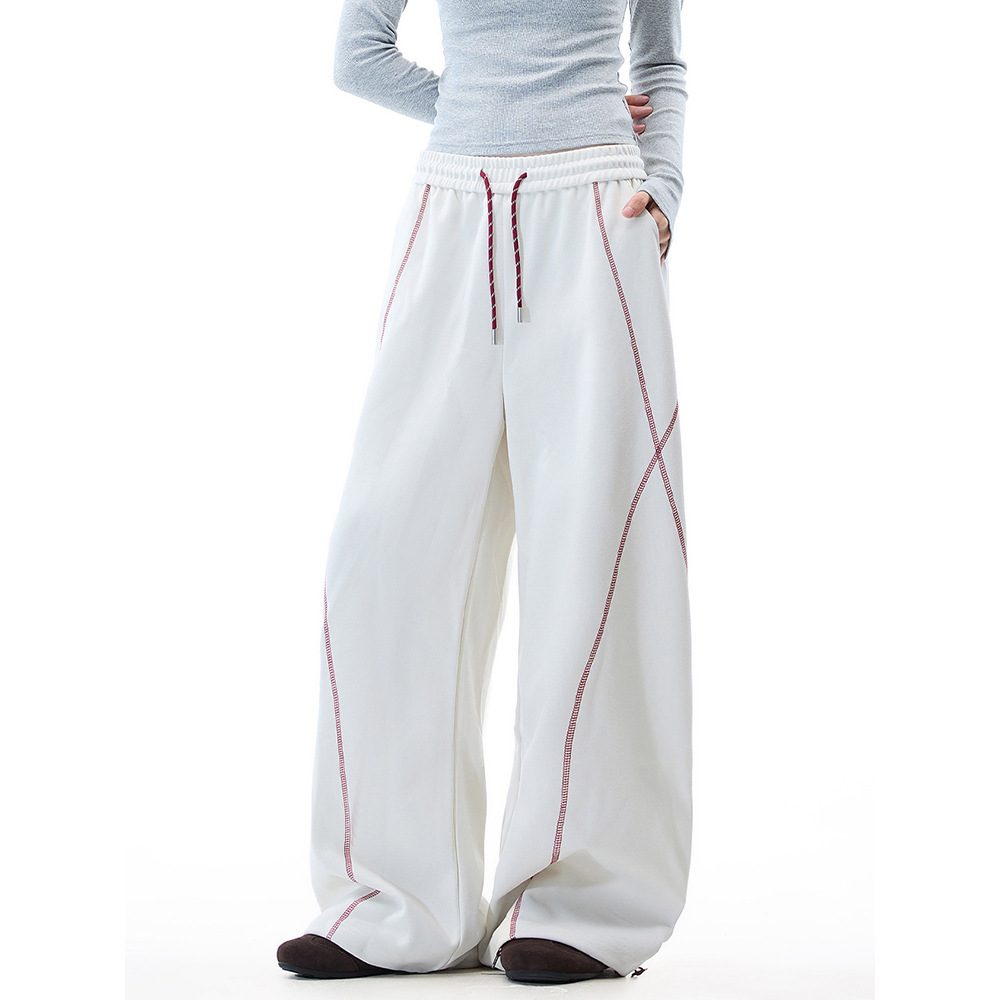 Loose straight leg pants and wide leg sports pants - Image 4