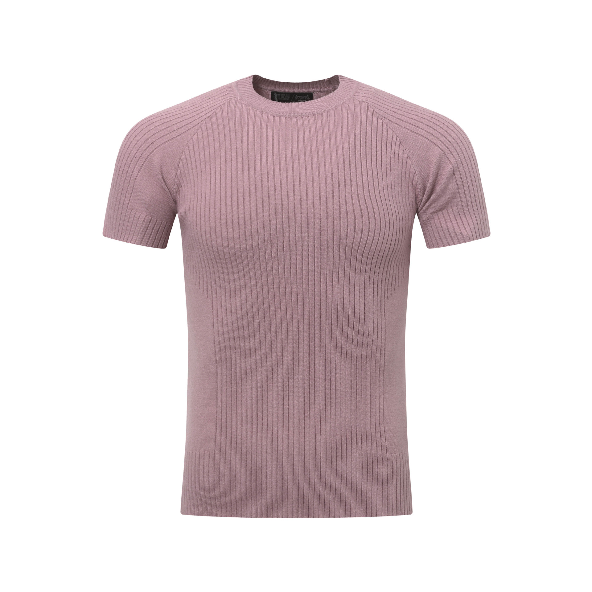 Solid color slim fit T-shirt for men - Image 7